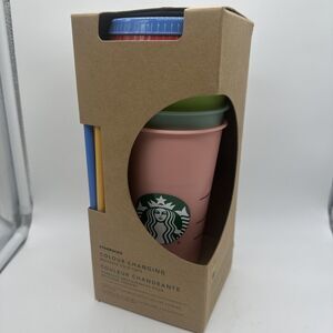 Starbucks 2019 Original Color Changing Cold Cups Reusable Tumbler 5 Pack NIB